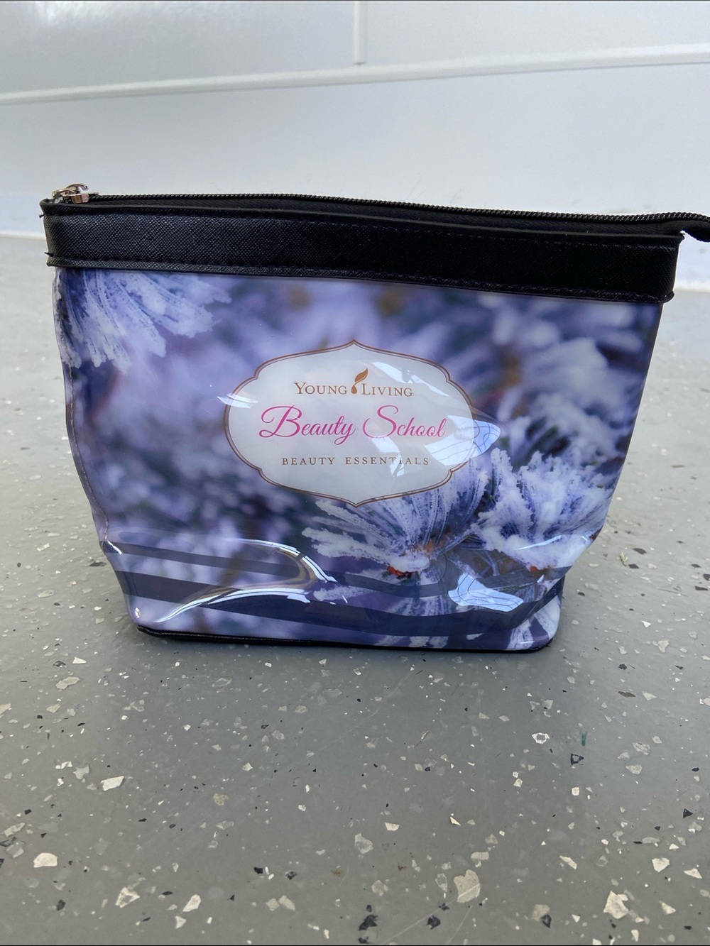 Young Living Blue Beauty School Cosmetic Pouch